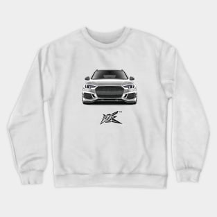 audi rs4 white Crewneck Sweatshirt